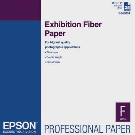 Epson Exhibition Fiber Paper in 8.5"x11" 25 sheets S045033